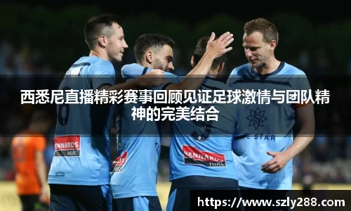 西悉尼直播精彩赛事回顾见证足球激情与团队精神的完美结合